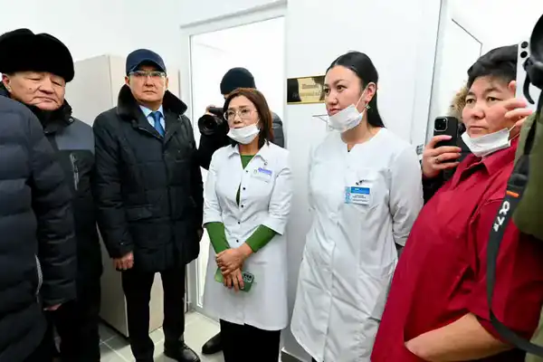 Аким области ознакомился с работой медицинского пункта в селе Малтүгел (2)