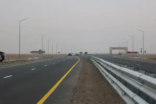 ТУРКЕСТАН: РАЗВОРОТНАЯ ПЛОЩАДКА НА АВТОДОРОГЕ М-32 «САМАРА-ШЫМКЕНТ» КАПИТАЛЬНО ОТРЕМОНТИРОВАНА И ВВЕДЕНА В ЭКСПЛУАТАЦИЮ (3)