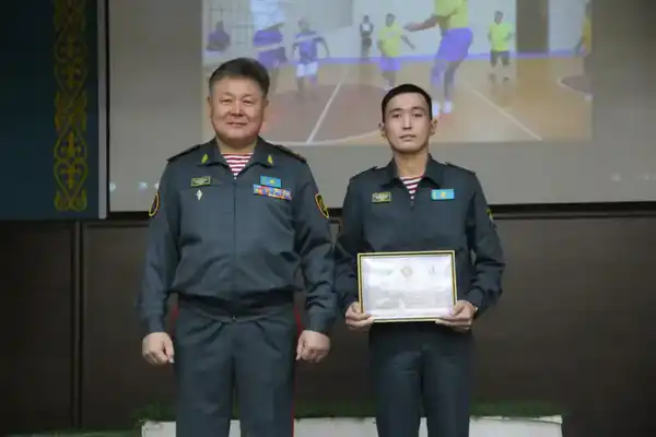 В Национальной гвардии МВД РК состоялось соревнование по волейболу (3)