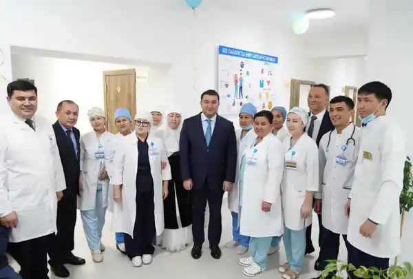 ТУРКЕСТАН: В САРЫАГАШСКОМ РАЙОНЕ ОТКРЫЛАСЬ НОВАЯ ВРАЧЕБНАЯ АМБУЛАТОРИЯ (3)