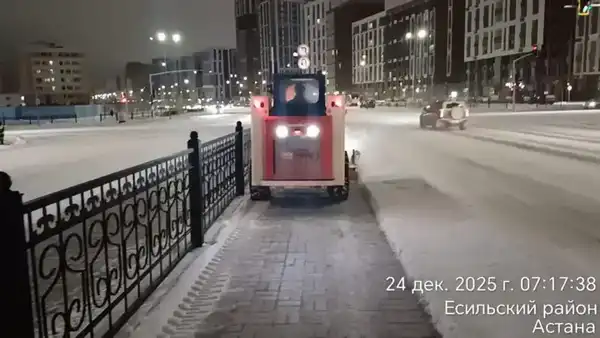 Более миллиона кубометров снега вывезли коммунальщики из Астаны (4)