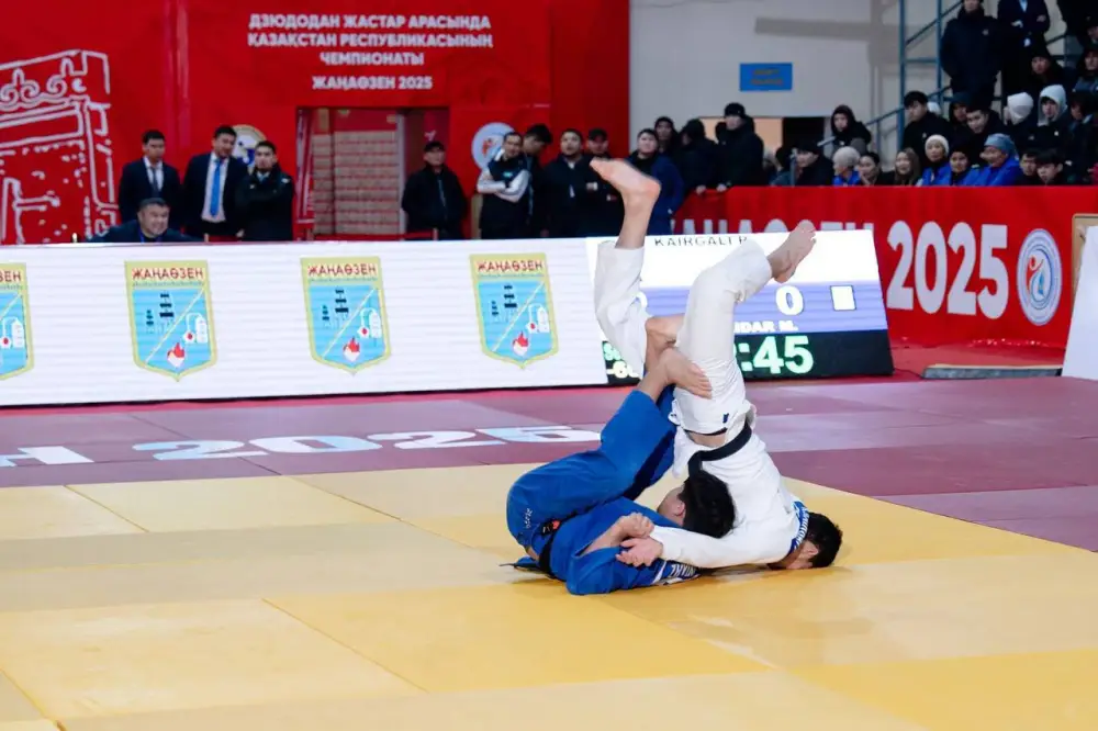 В Жанаозене впервые стартовал чемпионат Казахстана по дзюдо среди молодежи (7)