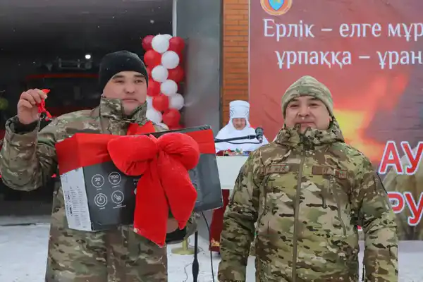 В селе Атасу области Ұлытау открылся новый пункт добровольных противопожарных формирований (2)