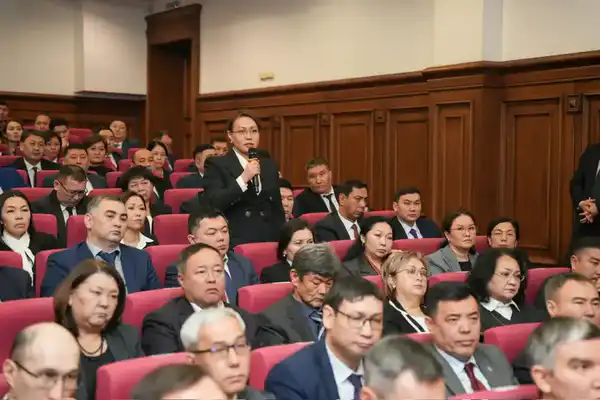 Под председательством Министра юстиции Республики Казахстан Ерлана Сарсембаева состоялось расширенное заседание коллегии Министерства юстиции (7)