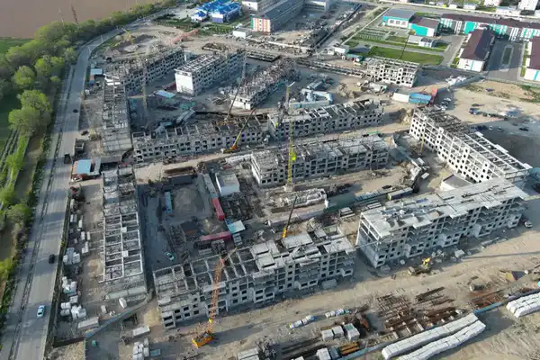 46 многоквартирных домов возводят в Жамбылской области (7)