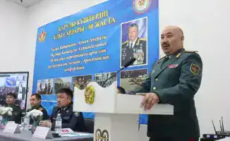 Конференция в Шымкенте 80-летие генерала Мухтара Капашевича Алтынбаева