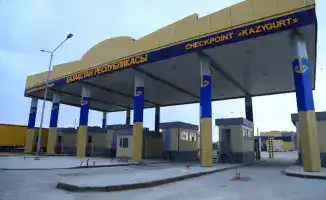 Новые автомобильные пункты пропуска Казыгурт Темир-баба на границе с Узбекистаном и Туркменистаном