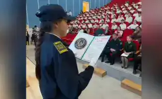 Полицейский класс “Жас сақшы” торжественно принял присягу в Жамбылской области