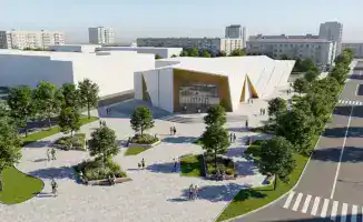 На строительных объектах области завершение работ по возведению 'Дома дружбы' и физкультурно-оздоровительного комплекса