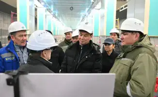 Строительство станции метро Калкаман в Алматы