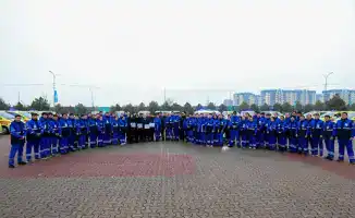 В Шымкенте переданы 30 новых санитарных автомобилей для службы скорой помощи