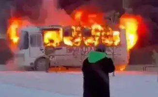 Автобусный пожар: уроки безопасности в Косшы