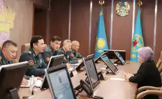 Обсуждение материально-технического обеспечения и медицинского обслуживания в Национальной гвардии МВД РК