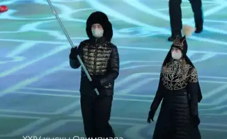 Kazakh Athletes as Flag Bearers at the Winter Olympics