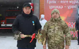 В Атасу зажгли огонь безопасности: новый пункт пожаротушения открыл свои двери