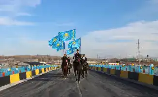 В Сайрамском районе открыт новый мост, соединяющий села Манкент и Қарасу