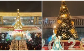 Алматы окутал волшебный свет: главная елка зажглась, открывая двери в мир новогодних чудес