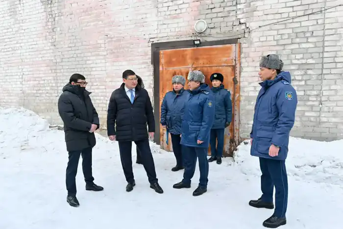 Аким области посетил объекты Департамента полиции (5)