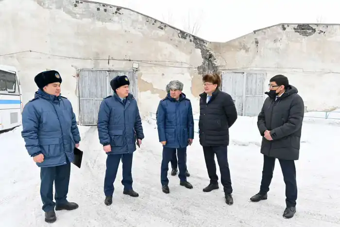 Аким области посетил объекты Департамента полиции (8)