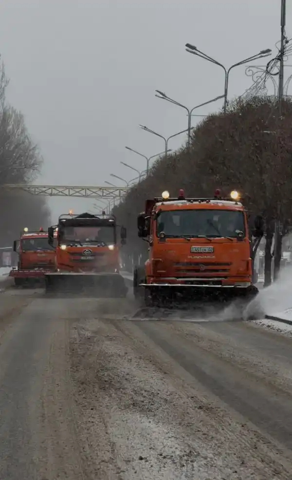 Свыше 11 тыс. кубометров снега вывезено с улиц Алматы (3)