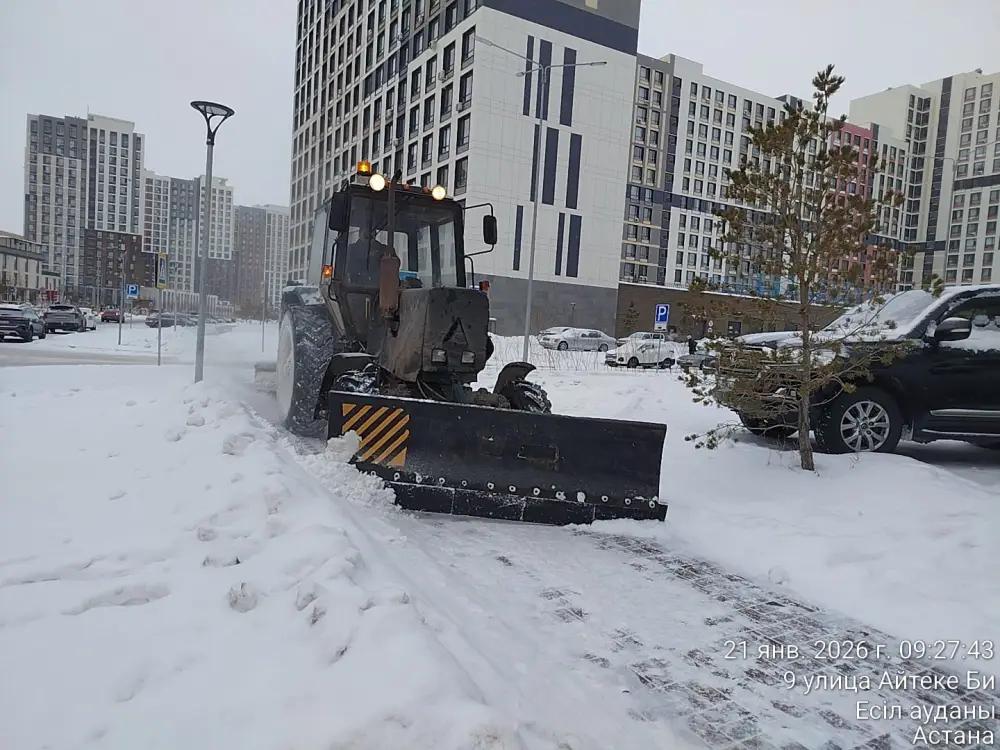 За ночь из Астаны вывезли около 24 тысяч кубометров снега (4)