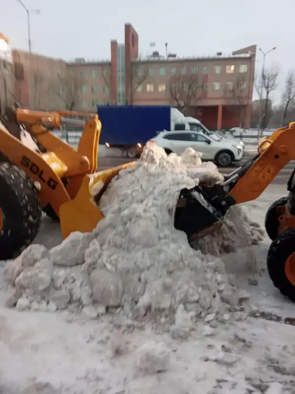 Более 1,5 тысячи единиц спецтехники задействовано в работах по уборке снега в Астане (5)