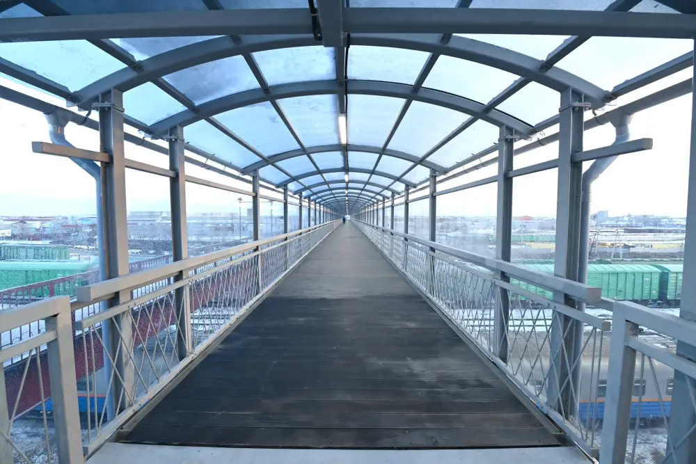 В Казалинском районе введён в эксплуатацию мост через железную дорогу (2)