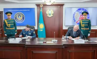 Подписание Меморандума о сотрудничестве между МВД и Федерацией самбо в Алматы