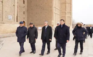 Министры Узбекистана и Казахстана в Туркестане