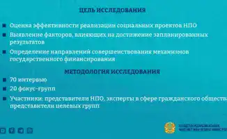 Оценка эффективности социальных проектов НПО в Казахстане