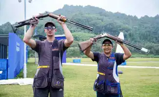 Бронзовая медаль сборной Казахстана по стендовой стрельбе на чемпионате Азии в Дохе