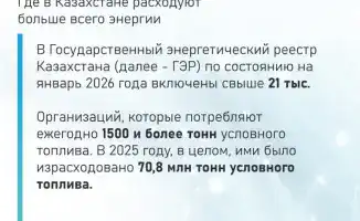 Энергетические титаны Казахстана: кто поглощает больше всего ресурсов?