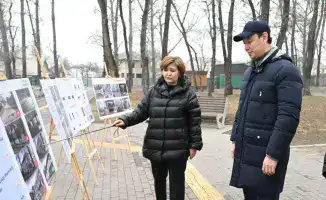Аким Алматы Дархан Сатыбалды проверяет объекты Жетысуского района: сквер Жангельдина и предприятия 'Камертон' и STYNERGY