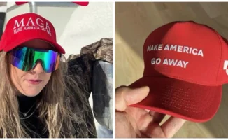 Красные кепки MAGA символ противостояния Дании акции протеста США Гренландия Make America Go Away