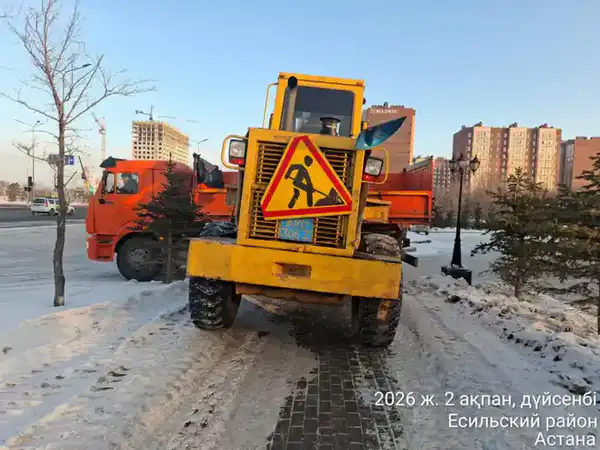 Более тысячи единиц спецтехники задействовано в снегоуборочных работах в Астане (4)