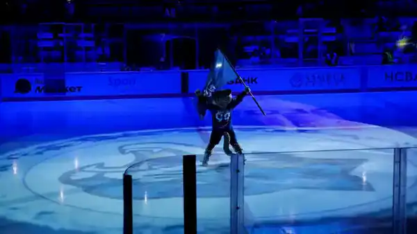 Необычную акцию в поддержку Конституционных реформ провели во время матча столичного хоккейного клуба «Барыс» (7)