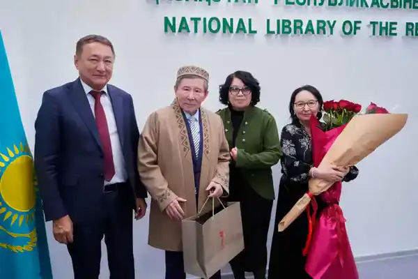 Литературно-познавательный вечер к 75-летию Алибека Аскарова прошел в Национальной библиотеке РК (4)