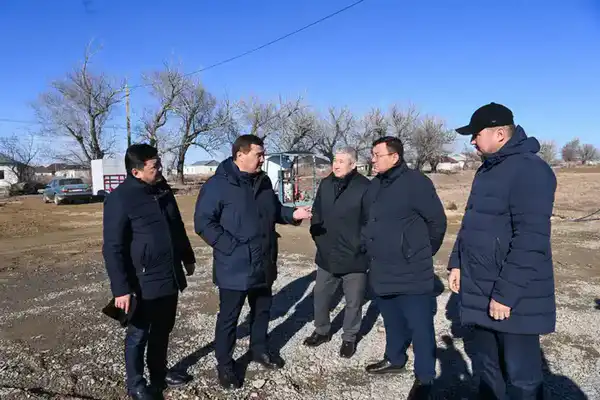 Глава региона ознакомился с ходом реконструкции канала «Кызылжарма» и улицы Сагымбаева (5)
