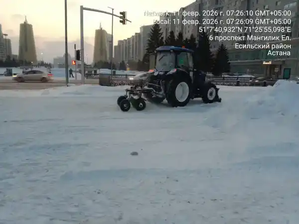 Более 63 тысяч кубометров снега вывезли из Астаны за ночь (3)