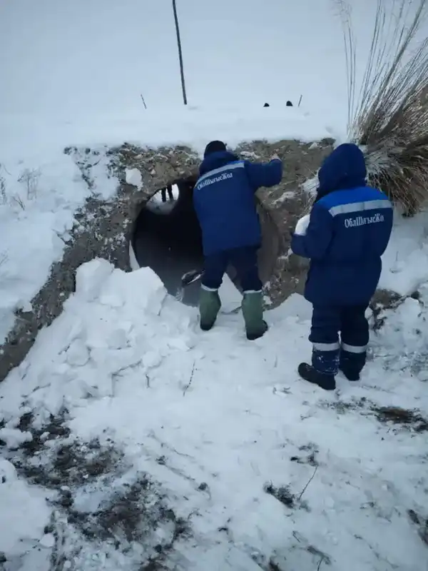 В Курчумском районе начались работы по подготовке к весеннему паводку (2)