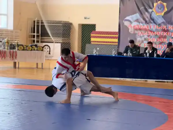 Турнир по қазақ күресі объединил спасателей МЧС всей страны (4)