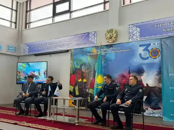 Один день со спасателями: участники «Азбуки правопорядка» увидели работу ДЧС Карагандинской области изнутри (4)