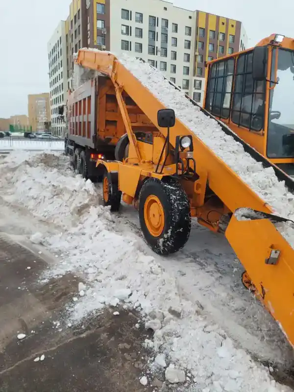 Тысячи дорожных рабочих вышли на уборку снега в Астане (3)