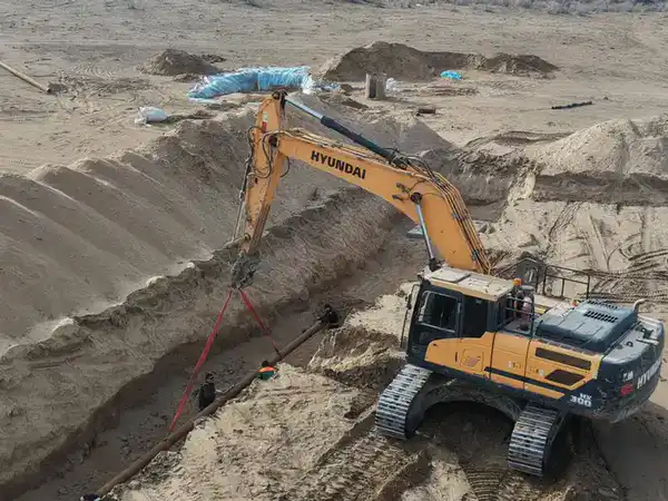 На 70% завершено строительство Шардаринского группового водопровода в Туркестанской области (5)