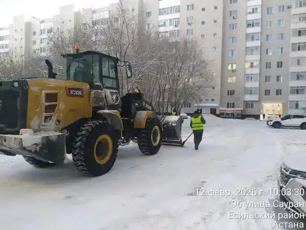 Около двух тысяч единиц спецтехники задействованы в снегоуборочных работах в Астане (6)