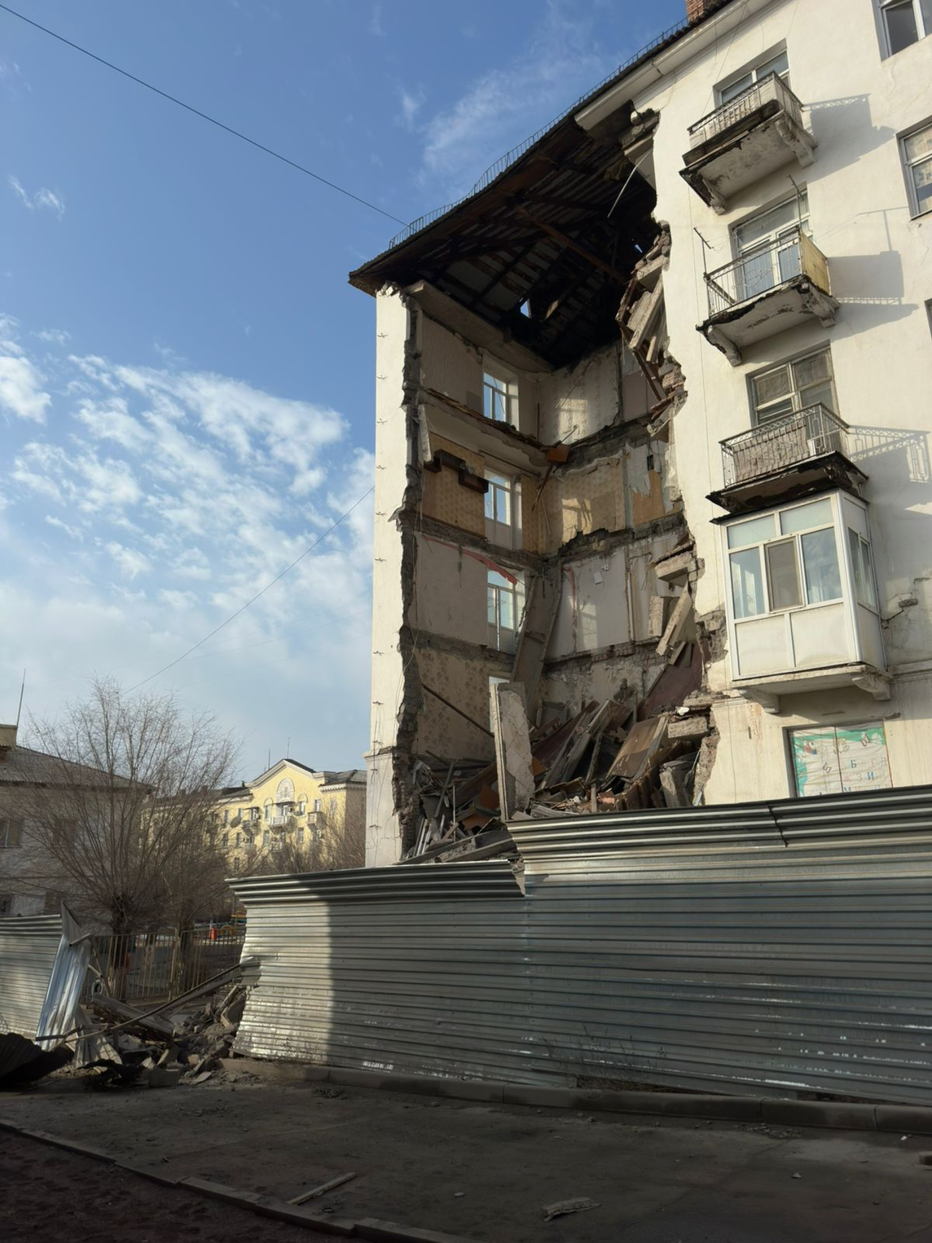 обрушение дома Балхаш