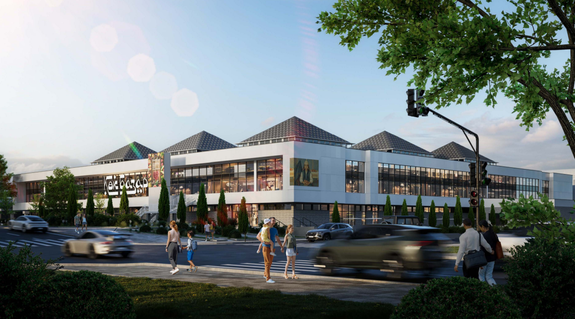 Эскиз реконструкции Зелёного базара, 2026 год.