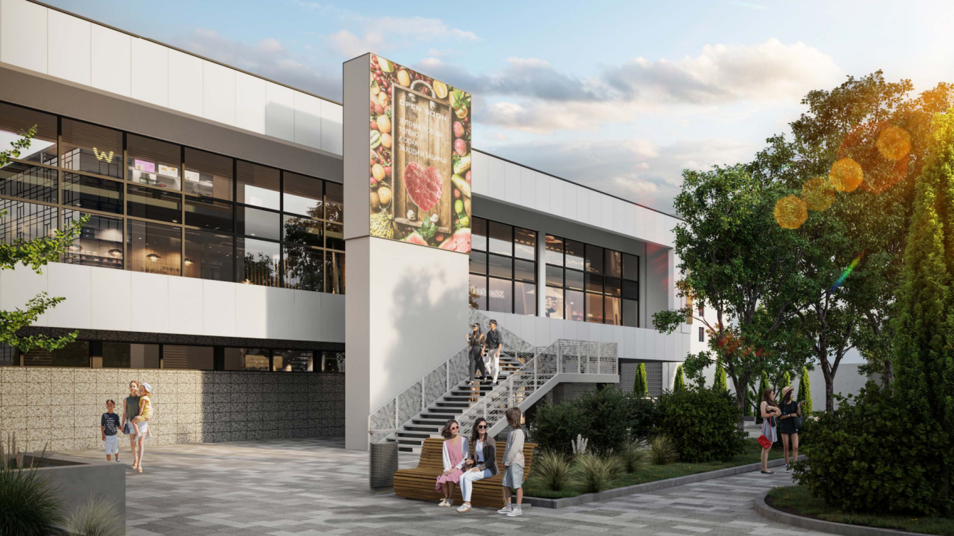 Эскиз реконструкции Зелёного базара, 2026 год.