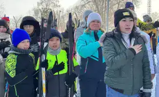 Лыжный забег: акмолинцы за Олимпиаду на лыжах!