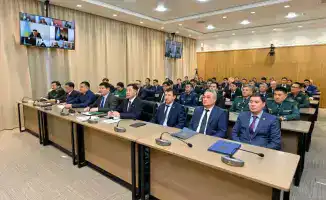 В области Абай прошло заседание актива по обсуждению важности проекта новой Конституции Казахстана